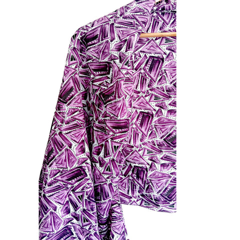 India Scarves Women's Designer Purple Design Scarf - All Seasons, Stylish & Comfortable Size L 170 Cm X W 70 Cm