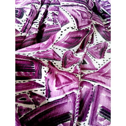 India Scarves Women's Designer Purple Design Scarf - All Seasons, Stylish & Comfortable Size L 170 Cm X W 70 Cm