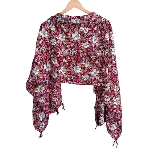 India Scarves Women's Designer Maroon colour  Scarf - All Seasons, Stylish & Comfortable Size L 170 Cm X W 70 Cm