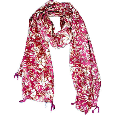 India Scarves Women's Designer Maroon colour  Scarf - All Seasons, Stylish & Comfortable Size L 170 Cm X W 70 Cm