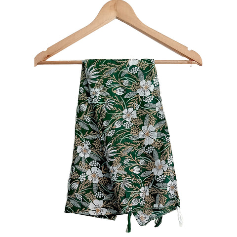 India Scarves Women's Designer Dark Green colour  Scarf - All Seasons, Stylish & Comfortable Size L 170 Cm X W 70 Cm