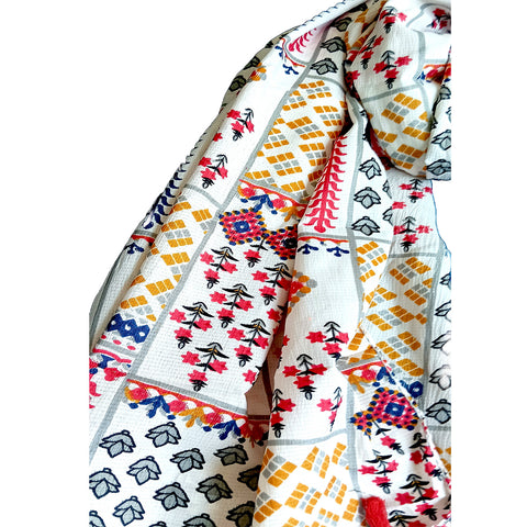 India Scarves Women's Designer  Scarf - All Seasons, Stylish & Comfortable Size L 170 Cm X W 70 Cm