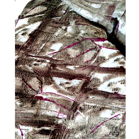 India Scarves Women's Brown colour Designer  Scarf - All Seasons, Stylish & Comfortable Size L 170 Cm X W 70 Cm