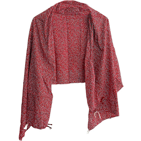 India Scarves Women's Red Green colour Designer  Scarf - All Seasons, Stylish & Comfortable Size L 170 Cm X W 70 Cm