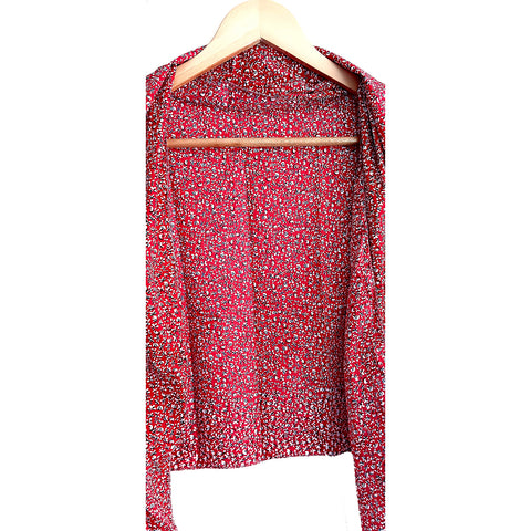 India Scarves Women's Red Green colour Designer  Scarf - All Seasons, Stylish & Comfortable Size L 170 Cm X W 70 Cm