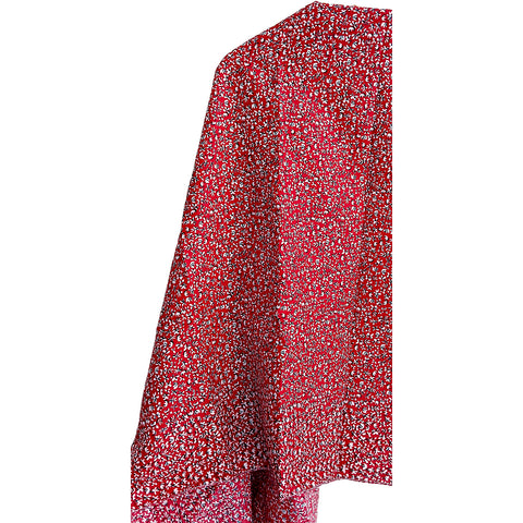 India Scarves Women's Red Green colour Designer  Scarf - All Seasons, Stylish & Comfortable Size L 170 Cm X W 70 Cm