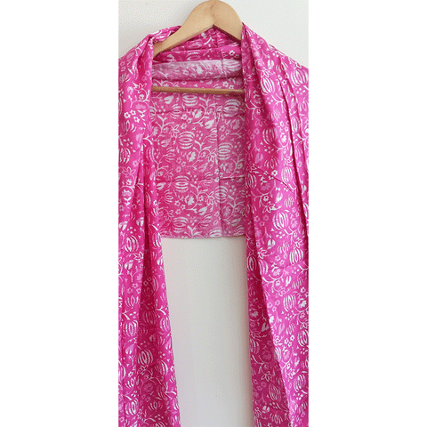 India Scarves Women's Viscose Geoi Design Red,Green,white and green colour Fragrance Stole, 75 Cm x 185 Cm, With Free Hanger