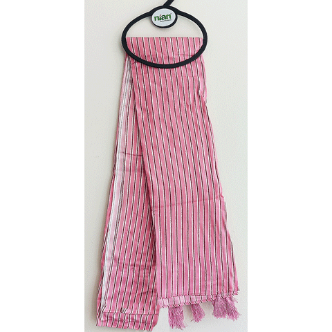 India Scarves Women's Viscose Geoi Design Red,Green,white and green colour Fragrance Stole, 75 Cm x 185 Cm, With Free Hanger