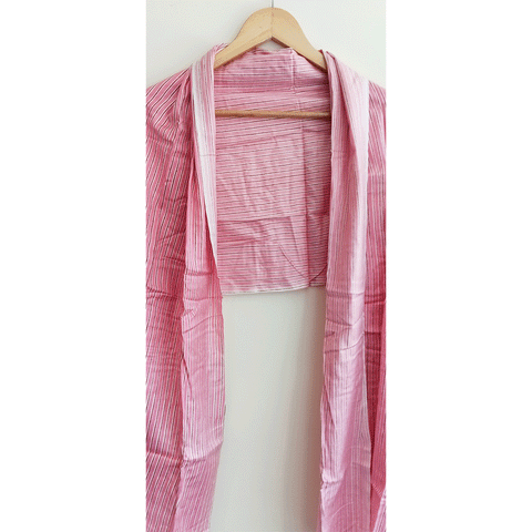 India Scarves Women's Viscose Geoi Design Red,Green,white and green colour Fragrance Stole, 75 Cm x 185 Cm, With Free Hanger