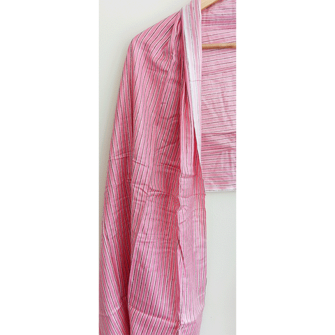 India Scarves Women's Viscose Geoi Design Red,Green,white and green colour Fragrance Stole, 75 Cm x 185 Cm, With Free Hanger