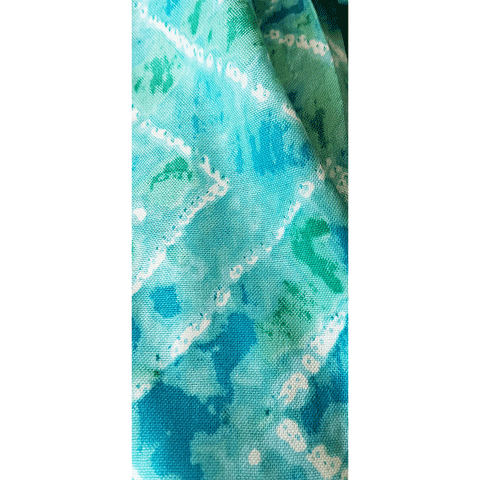 India Scarves Women's Viscose Geoi Design Red,Green,white and green colour Fragrance Stole, 75 Cm x 185 Cm, With Free Hanger