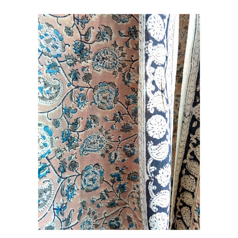 Kalamkari Hand Block Printed Pure Cotton Dupatta
