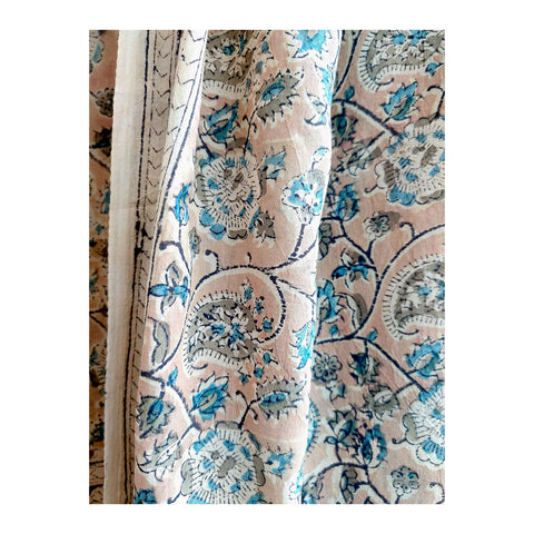Kalamkari Hand Block Printed Pure Cotton Dupatta