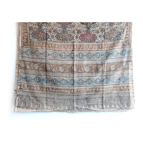 Kalamkari Hand Block Printed Pure Cotton Dupatta