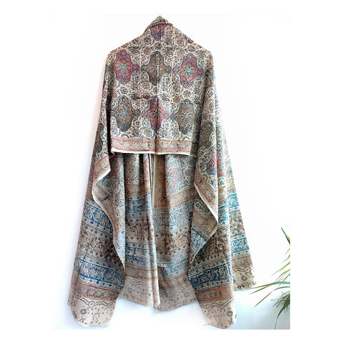 Kalamkari Hand Block Printed Pure Cotton Dupatta