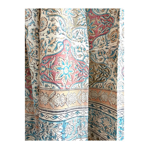 Kalamkari Hand Block Printed Pure Cotton Dupatta