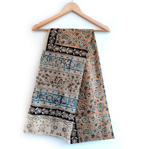 Kalamkari Hand Block Printed Pure Cotton Dupatta