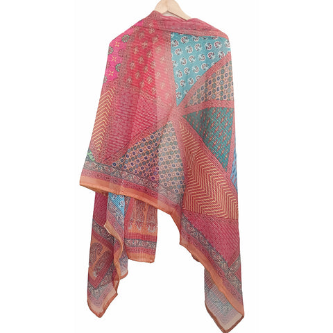 Crushed Georget Digital Printed Dupatta