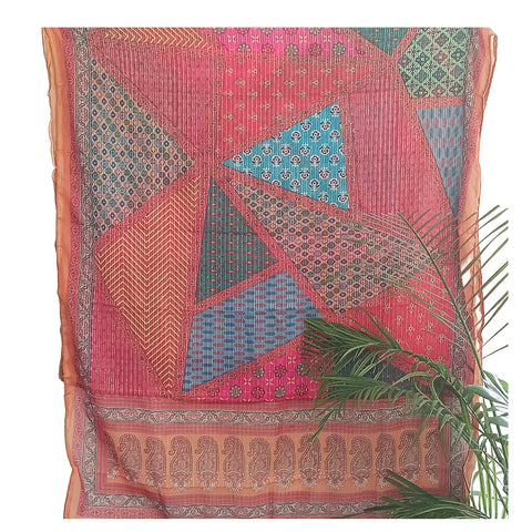 Crushed Georget Digital Printed Dupatta