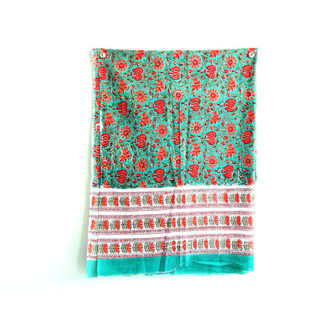 Baagru Hand Block Printed Cotton Mulmul Dupatta 115X225 Cm