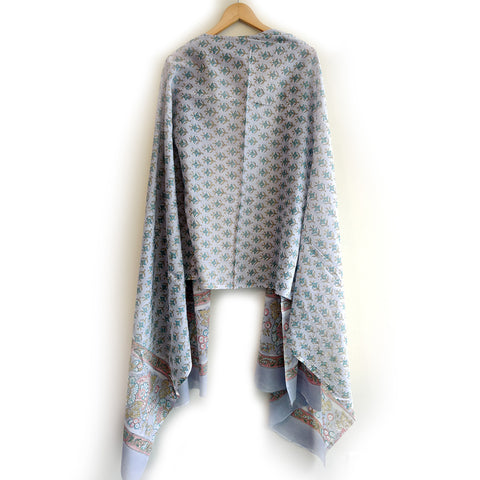 Baagru Hand Block Printed Cotton Mulmul Dupatta 115X225 Cm