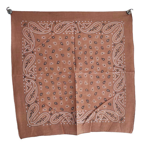Premium Paisley Print Bandana – Multipurpose 50 x 50 cm Square Scarf