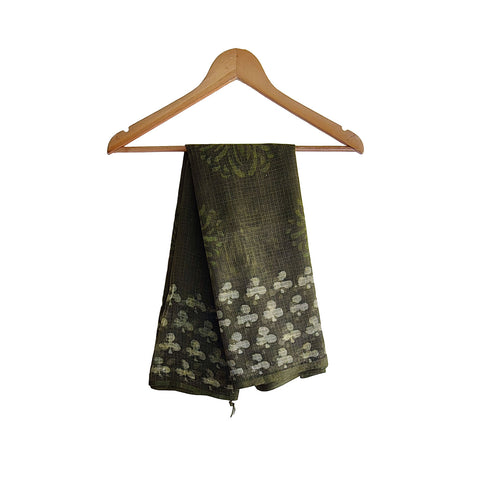 India Scarves Bagru Hand Block Floral kota Doria silk cotton Dupatta