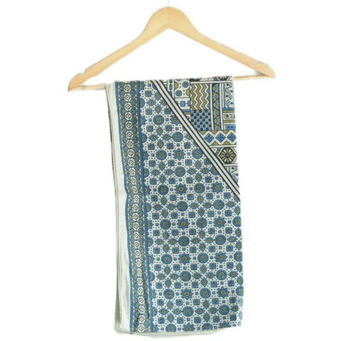 Ajrakh Hand Block Print Rayon Stole for Women | Ethnic Scarf | 210×55 cm – ISYVBH-B-05