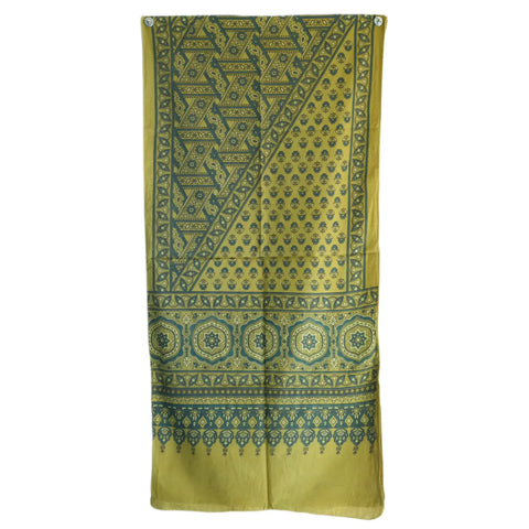 Ajrakh Hand Block Print Rayon Stole for Women | Ethnic Scarf | 210×55 cm – ISYVBH-B-10