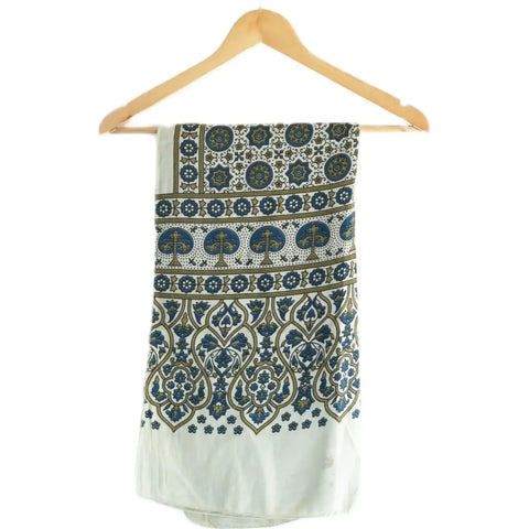 Ajrakh Hand Block Print Cotton Stole for Women | Ethnic Scarf | 220×55 cm – ISYVBH-C-17