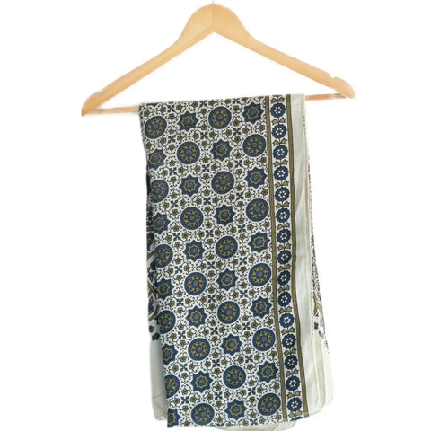 Ajrakh Hand Block Print Cotton Stole for Women | Ethnic Scarf | 220×55 cm – ISYVBH-C-17