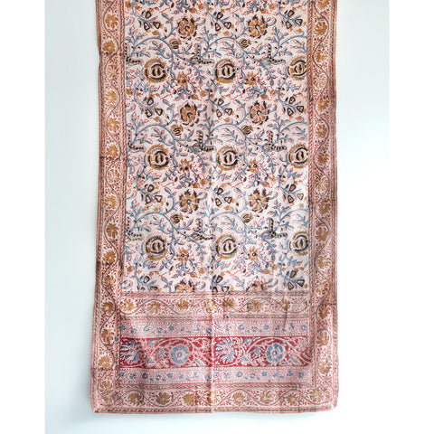 Indian Scarves Women's Kalamkari cotton stole Size W 120 Cm X L 185 Cm