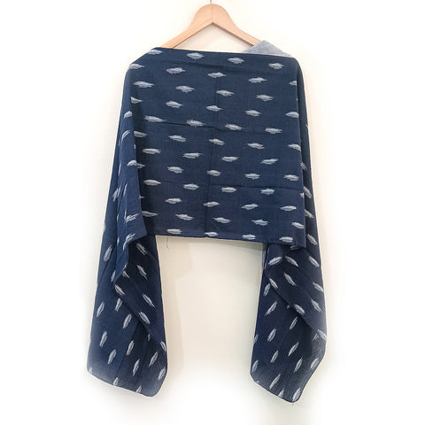 Artistry in Mercerised Cotton Pochampally Ikat Handloom Stole