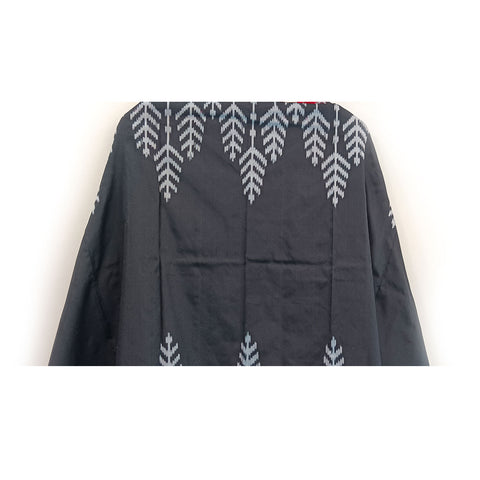 Telangana's Finest Handspun Pochampally Ikat Silk Dupatta with Zari Border