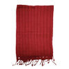 Red colour Plain Rayon Scarf