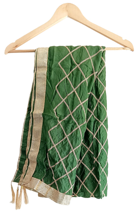 Golden Embroidery Desigen Dupatta Size W 95 Cm X L 210 Cm..