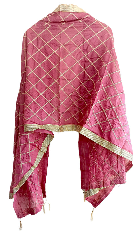 Golden Embroidery Desigen Dupatta Size W 95 Cm X L 210 Cm..