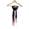 Square shape Black Pink Color Silk Hair Scarves Wraps Headscarf 100X100