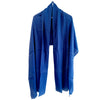 Blue Color Silk Linen Stole