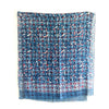 Hand Block Cotton Pink and Blue Scarf