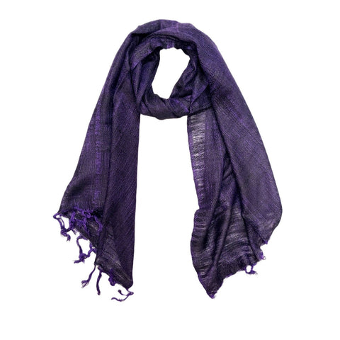 Dark Blue color Plain Rayon Scarf