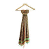 Chanderi Handmade Silk Cotton Green Dupatta Size 55X185 Cm