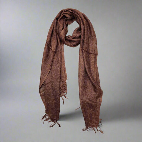 Dark brown color Plain Rayon Scarf