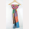 India Scarves Women's Multi colour Vintage Patch work Silk Reversible Stole indiascarves