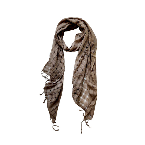Stripe Grey color  Rayon Scarf