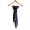 Square Scarfs Blue color Satin Silk Hair Scarves Wraps Headscarf 100X100